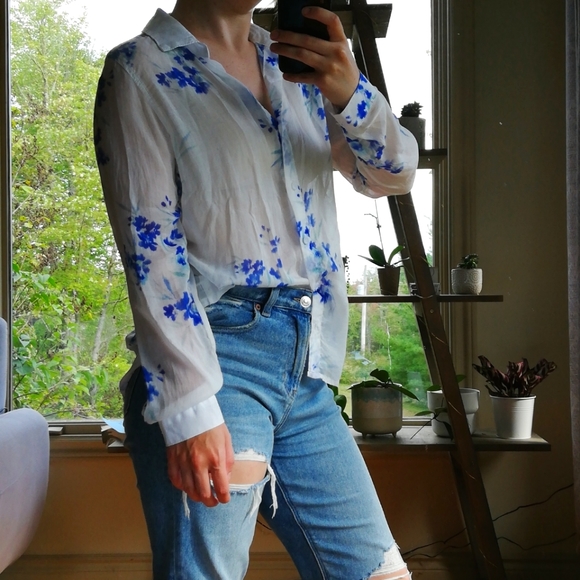 New Cloth and Stone Floral Blouse by Anthropologie - Picture 3 of 6